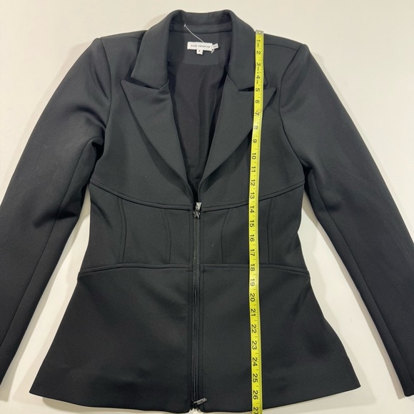 Good American Waisted Stretch Blazer Black Size 2 Medium - Picture 6 of 8